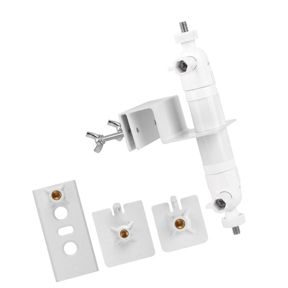 Security Camera Mounting Bracket With 360 Degree Rotation Stainless Steel Gutter Installation For Solar Powered Cameras
