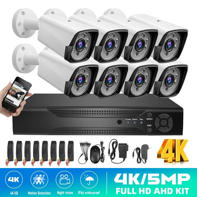 Security Camera System,DFITO 1080P 8CH Home Security Systems with 8pcs