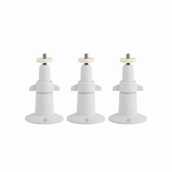 Security Camera Wall Mount with Arlo 360 deg Adjustable Camera Holder Garden Patio Screw Mount Universal Fit, White - Pack of 3