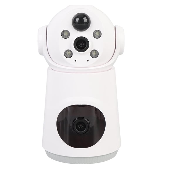 Security Camera Wireless WiFi 360 Rotating Motion Detection Double Lens Camera for Indoor Outdoor - 7800mAh Battery
