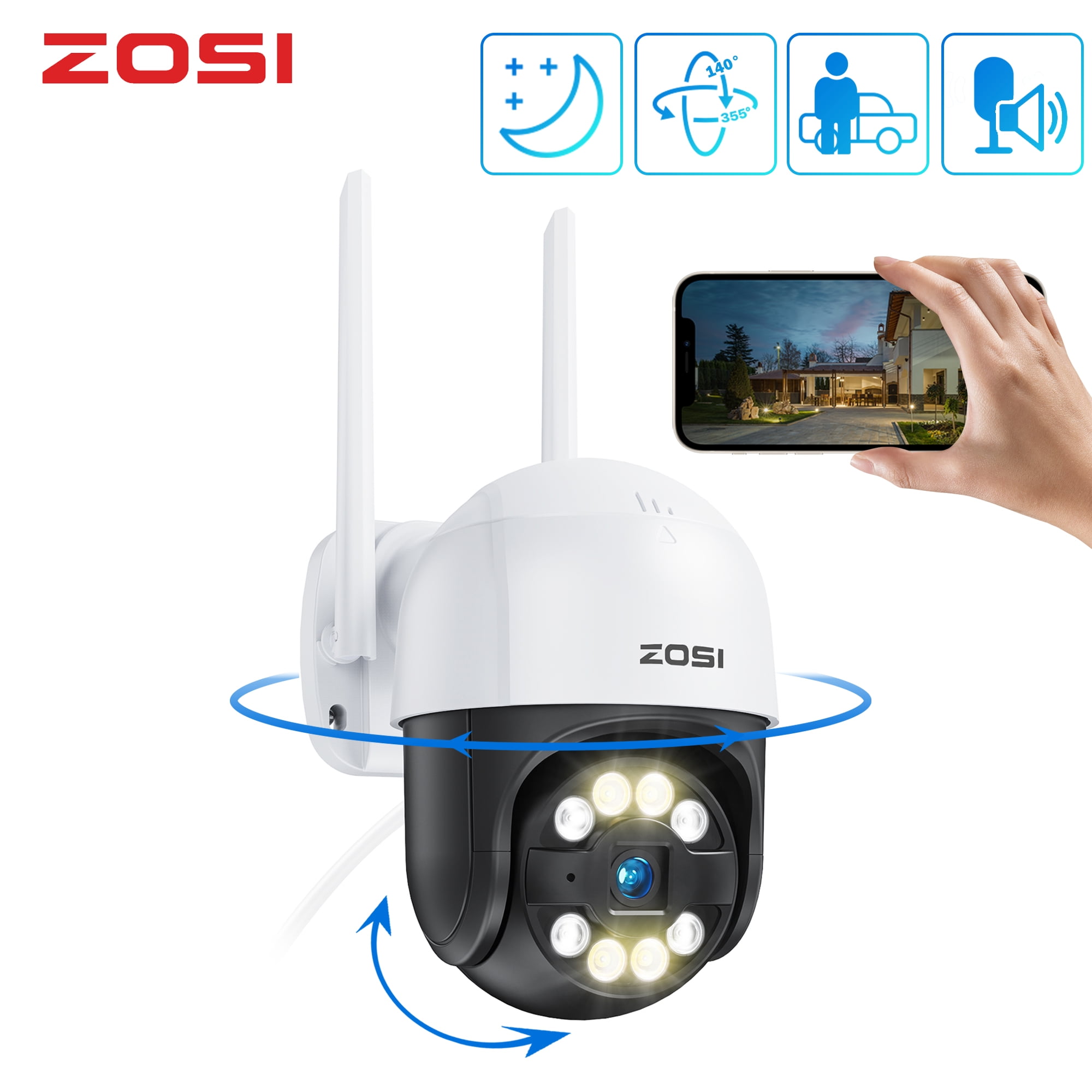 Wireless Security Camera System- Stable WiFi Connection - Zosi