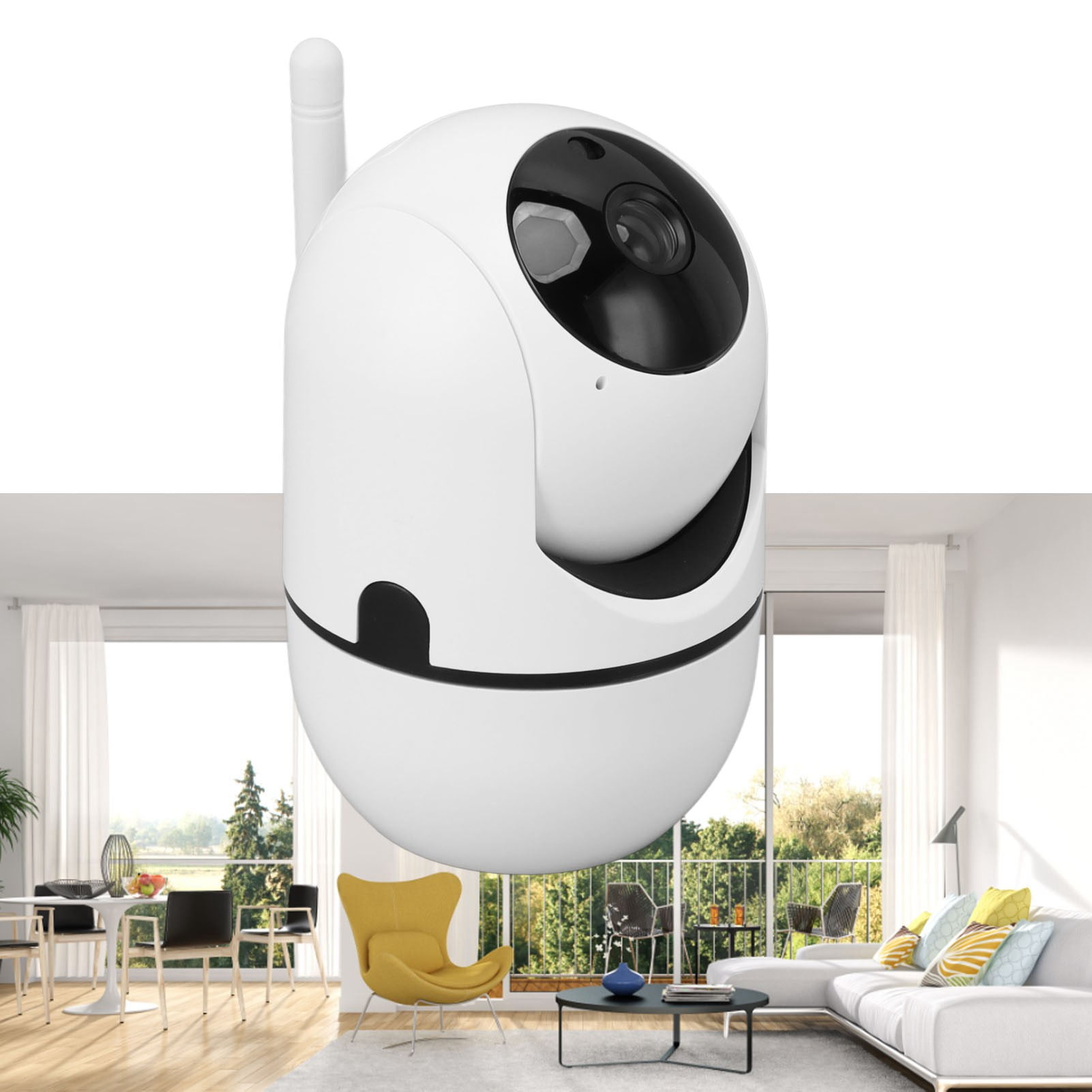 Security Cameras, Indoor Camera Horizontal 360 Degree Easy Setup For