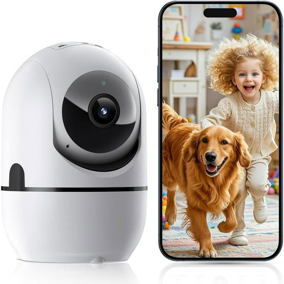 5G&2.4G WiFi Indoor Camera for Home Security, Pan/Tilt Baby/Pet Camera with Phone App, Motion Sensor & Night Vision, 2-Way Call, TF/Cloud Storage