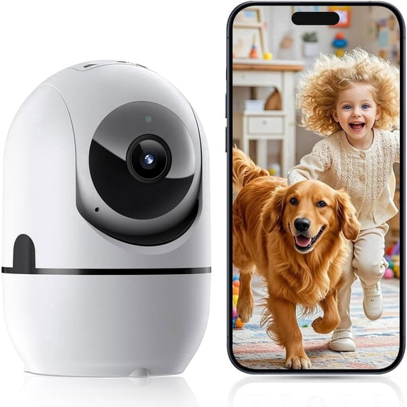GBIUT 5G&2.4G WiFi Indoor Camera for Home Security, Baby/Pet Camera with Phone App, Motion Sensor & Night Vision, 2-Way Call, TF/Cloud Storage