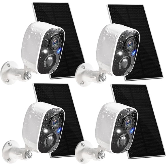 Security Cameras Wireless Outdoor 1 Pack, 2K Battery Powered Cameras for Home Security, Color Night Vision, Motion Detection, 2-Way Talk, IP65 Waterproof, Remote Access, Cloud/SD Storage