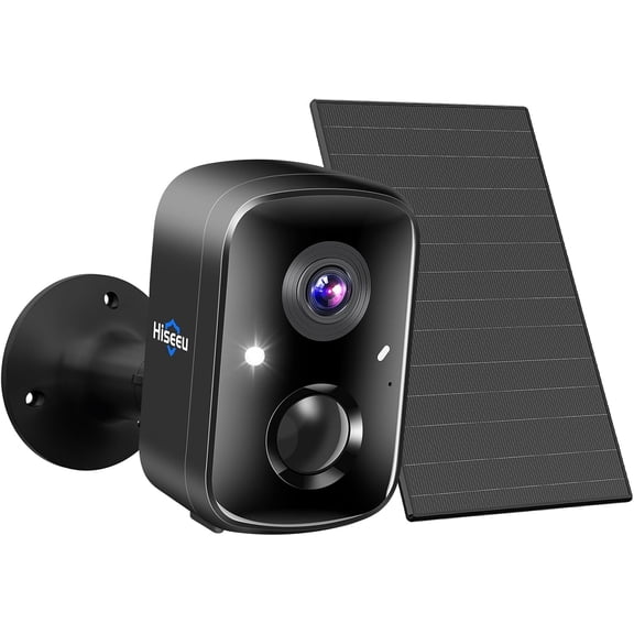 Security Cameras Wireless Outdoor, Solar Powered 3K 4MP Surveillance WiFi Cameras for Home Security Outside, PIR/AI Motion Detection, Waterproof, Color Night Vision, 2-Way Audio, Black