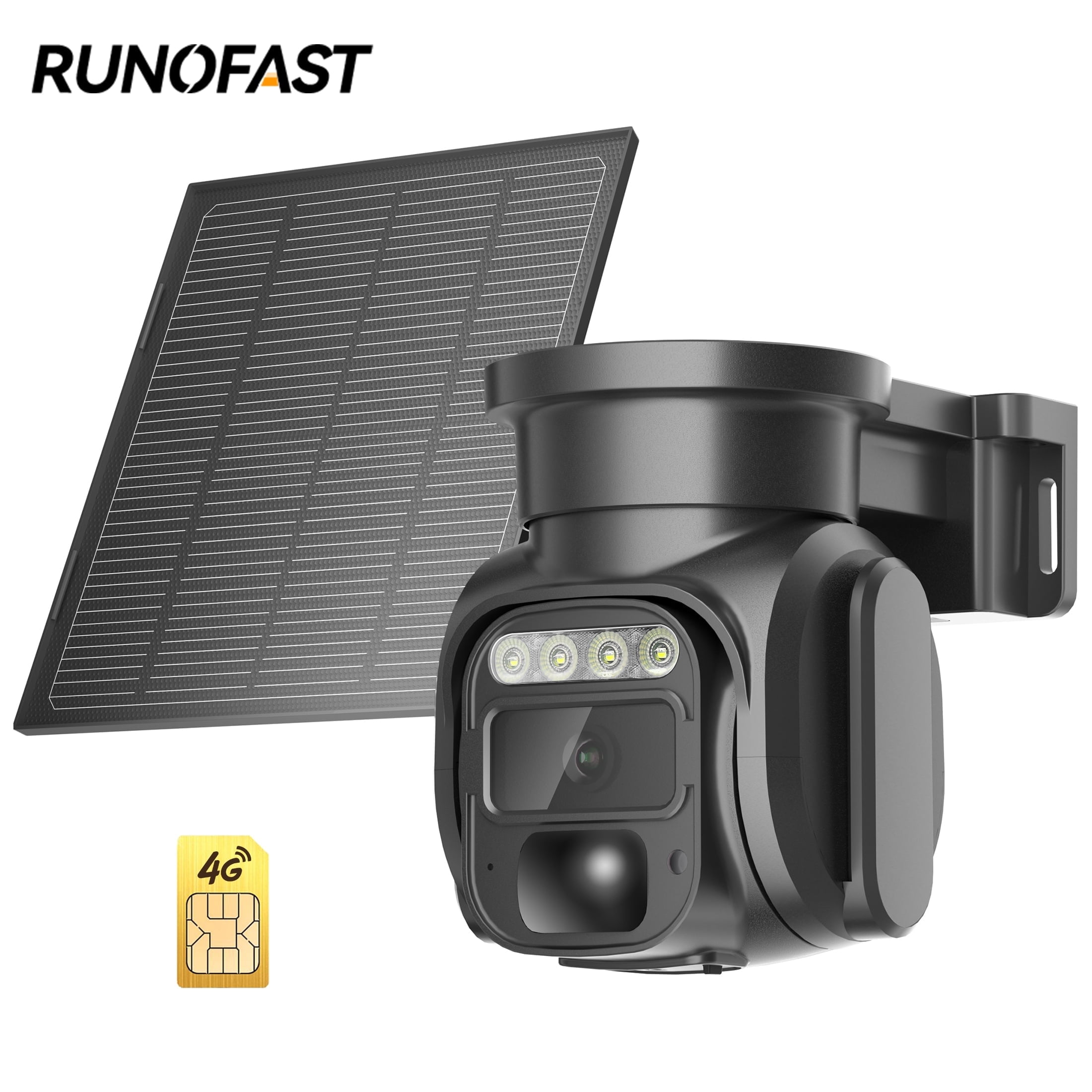 Runofast 4G LTE Cellular Security Camera, No WiFi Security Cameras with