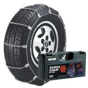 Security Chain Company Car Snow Tire Radial Traction Grip Cable Chain, 2 Chains