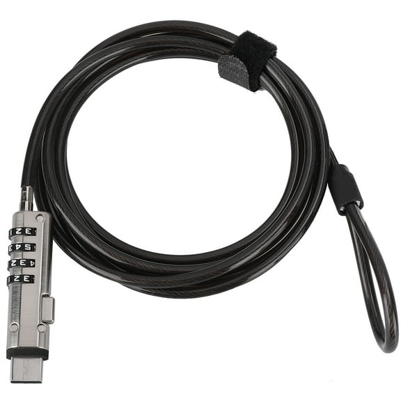 Security Computer Security Cable Lock Latop Lock, Password Unlock 4 Digital For Desktop Computer Security
