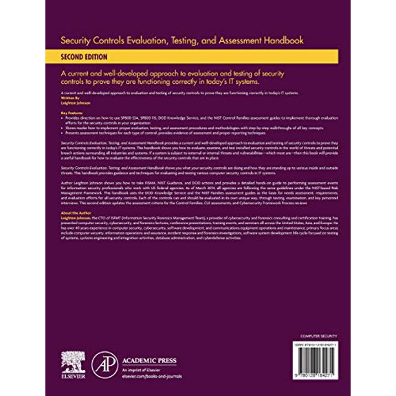 Pre-Owned Security Controls Evaluation, Testing, and Assessment Handbook, (Paperback)