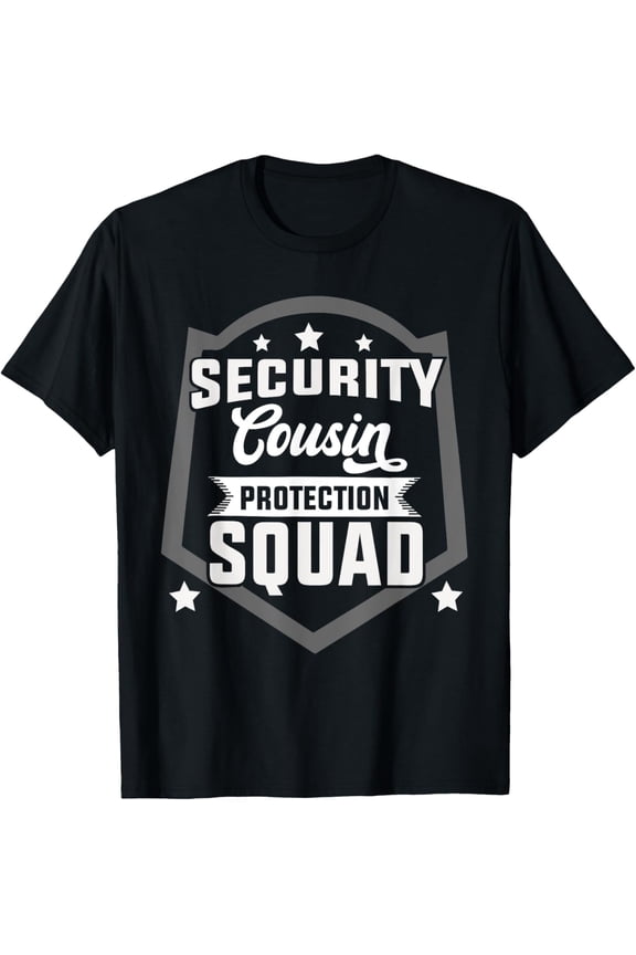 Security Cousin Protection Squad Birthday Bro Party T-Shirt tee