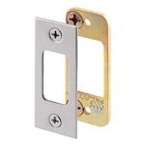 Security Deadbolt Strike, for Use with Wood Or Metal Doorjambs, 2-3/4 in. H x 1-1/8 in. W, Steel, Satin Nickel Security Deadbolt Strike, for Use with Wood Or Metal Doorjambs, 2-3/4 in. H x 1-1/8 in. W, Steel, Satin Nickel