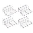 4PCS 6mm Acrylic Aquarium Cover Clip, Clear Fish Tank Glass Cover Clip