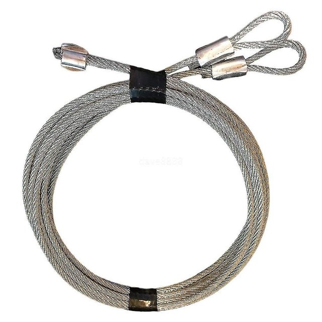 Security Garage Door Extension Cable Kit Galvanized Steel Braid S Hooks