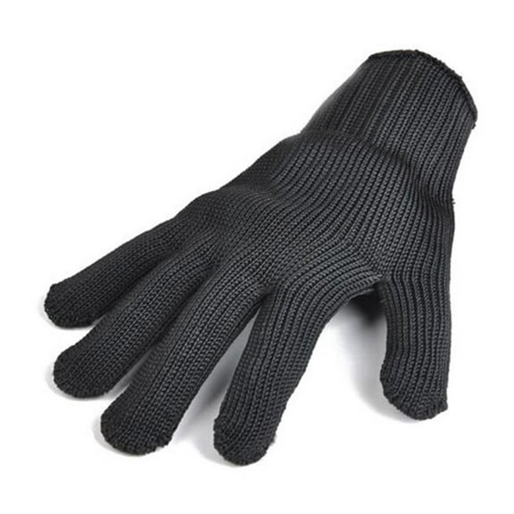Security Gloves, Protective Gloves, Anti-Wear Anti-Cut Tactical Multi-Purpose Gloves, Black Polyester Durable Safety Gear