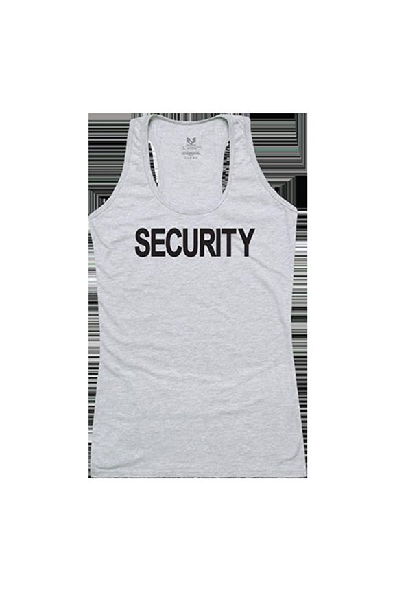 Security Graphic Tank Top, Heather Gray - Small