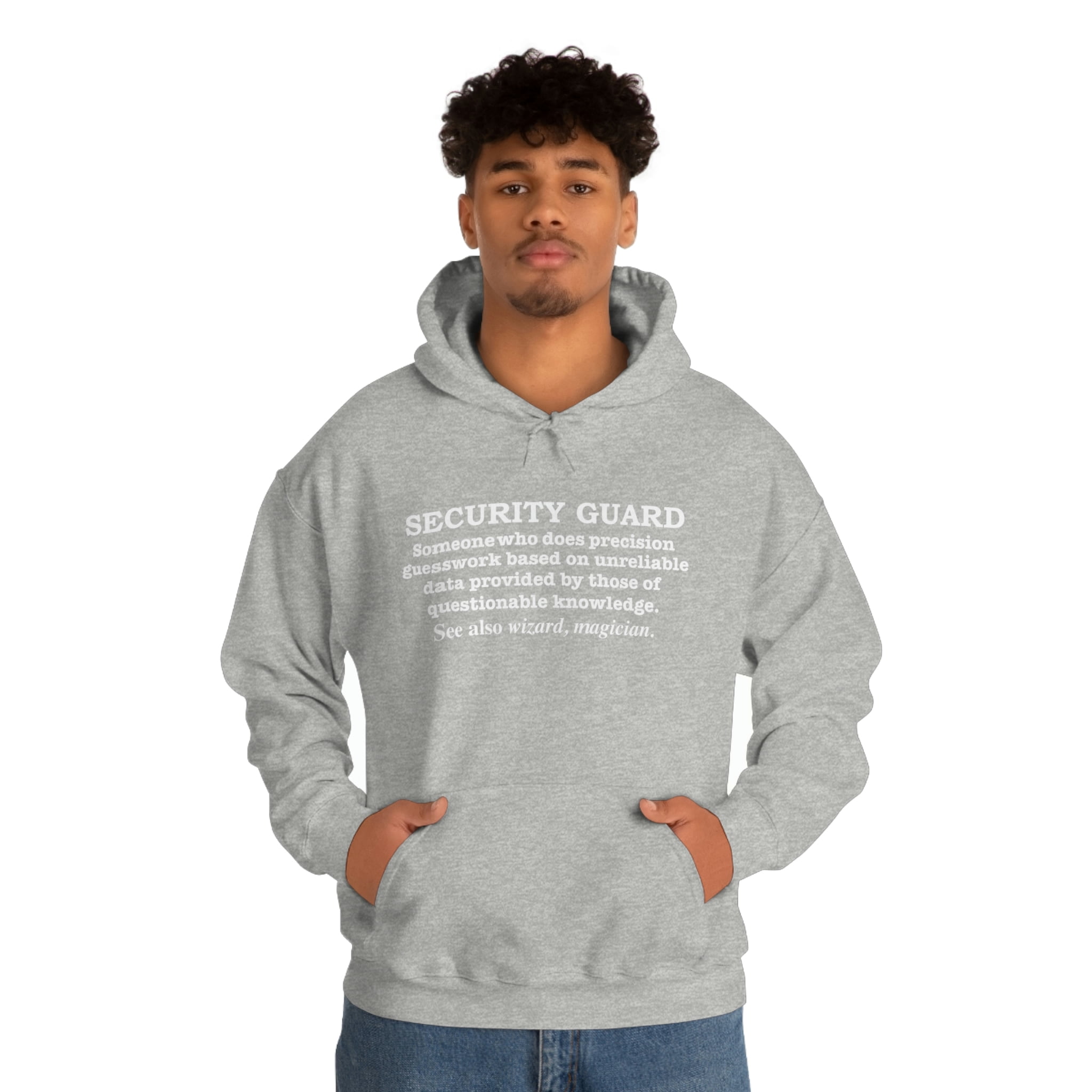 Security Guard Magician Definition Career Unisex Hoodie S 5XL