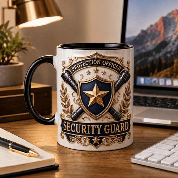 Security Guard Mug, Protection Officer Gift