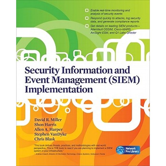 Pre-Owned Security Information and Event Management (SIEM) Implementation (Paperback) 0071701095 9780071701099