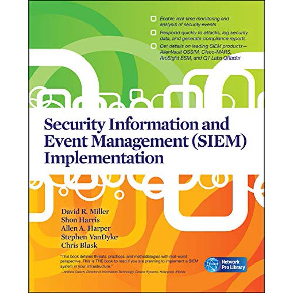 Pre-Owned Security Information and Event Management (SIEM) Implementation (Paperback) 0071701095 9780071701099