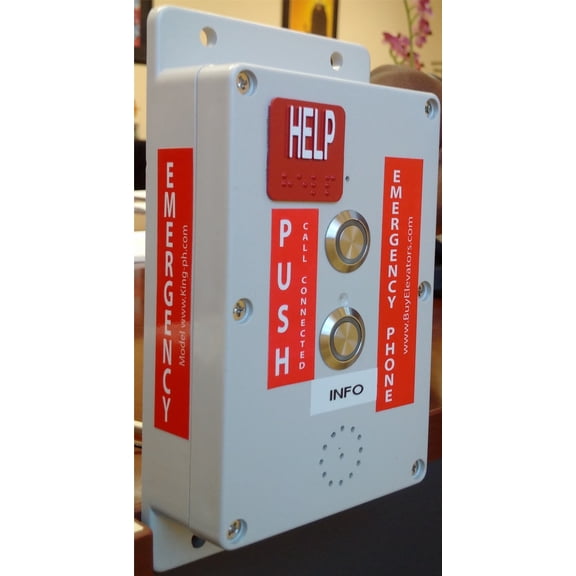 Buy Elevators King ADA Phone 2 Personal Alarm with Call Button, White