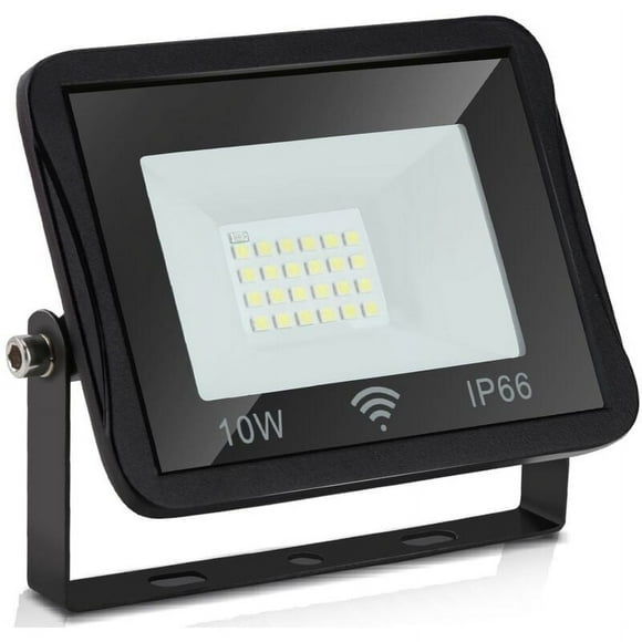 Security Lights, LED Flood Light with Dusk to Dawn Sensor, Compact Design for Easy Install, IP66 Waterproof, Super Bright 6000K 900LM, Halogen Replacement for Gardens, Terraces,