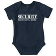thumbnail image 1 of Security Little Sibling Lil Sis Family Romper Boys or Girls Infant Baby Brisco Brands 18M, 1 of 6