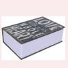Security Lock Box, Combination Lock Safe, Mini Book-Shaped Hidden Storage Box for Home and Office, Stainless Steel Liner, Durable Textured Paper Cover, Large Capacity, Concealed Design