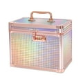 thumbnail image 1 of Security Lock Boxes Rose Gold,Lockable Storage Box Medicine,Code Lock Box Jewelry,Combination Lock Box for Office,Cosmetic Storage Box-7.25"x7.75"x10", 1 of 7