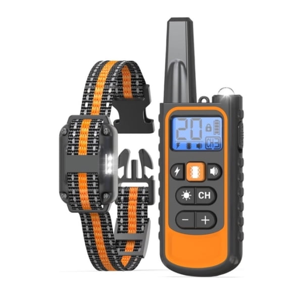 Security Lock Dog Training Collar, 3300ft Long Range IP67 Waterproof Device with Remote