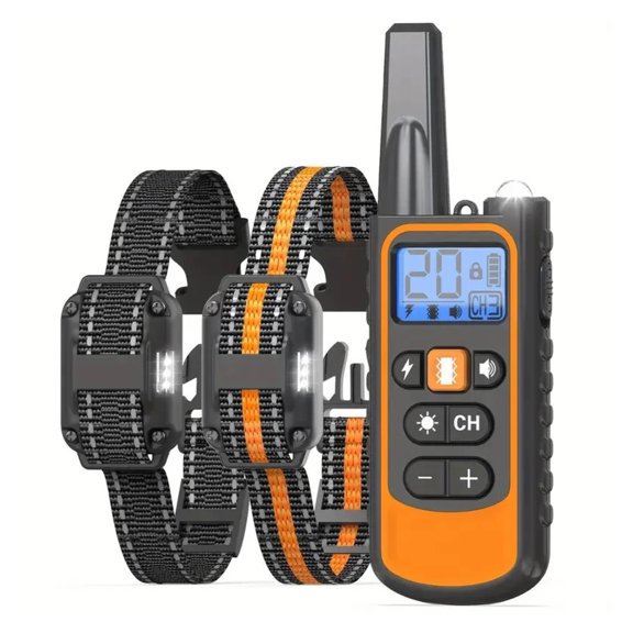 Security Lock Dog Training Collar, 3300ft Long Range IP67 Waterproof Device with Remote