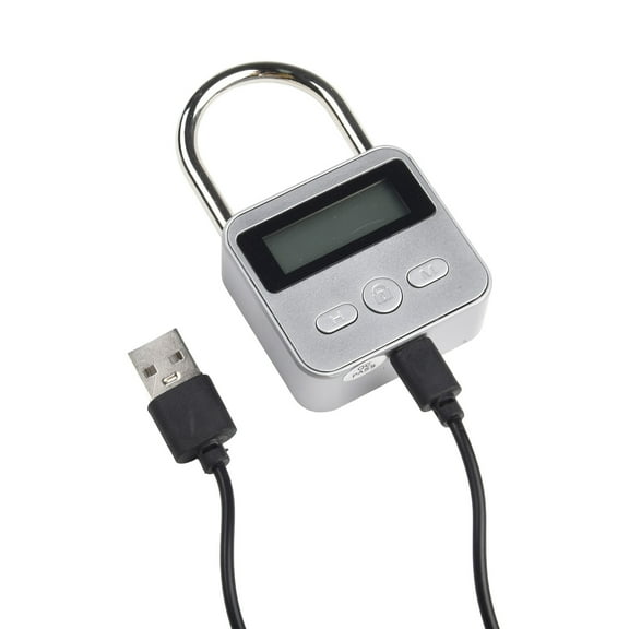 Security Lock Metal Timer Lock LCD Display Multi Function Electronic Time 99 Hours Max Timing Home Improvement Hardware Parts