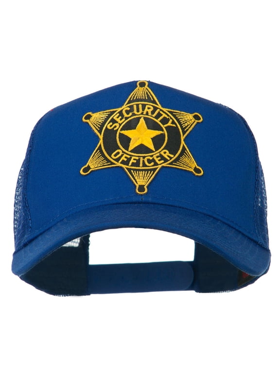 Security Officer Star Patched Mesh Back Cap - Royal OSFM
