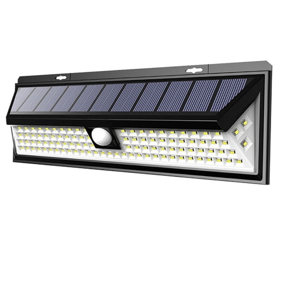 Security Outdoor Motion Sensor Solar Wall Light, 1 Pack, Black