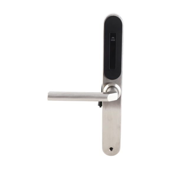 Security Password Fingerprint Lock and Adjustable Smart Handle Doorknob Set, Premium Keyless Entry System (Silver, 15 x 8.3 x 5.5 inches / 38 x 21 x 14 cm)