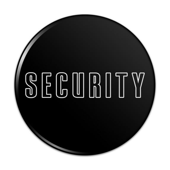 Security Pinback Button Pin