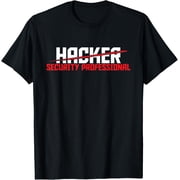 Security Professional - Cybersecurity Cyber Hacker Hacking T-Shirt men and women can wear,black,white,creative gift