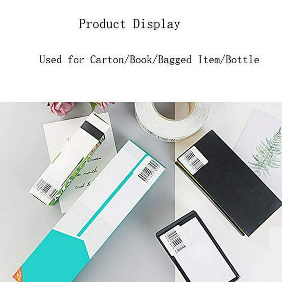 Security RF Label, 2Roll-2000pcs Retail Shop EAS 8.2MHz Checkpoint Compatible Labels RF Tags Anti-Theft Barcode Fake Soft Label Self-Adhesive Tag (1.57x1.57 inches)