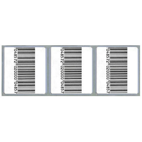 Security RF Label, 2Roll-2000pcs Shop EAS 8.2MHz Checkpoint Compatible Labels RF s Anti-Theft Barcode Fake Soft Label Self-Adhesive (1.18x1.18 inches)