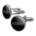 thumbnail image 1 of Security Round Cufflink Set Silver Color, 1 of 5