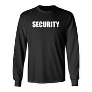 Security Sarcastic Novelty Gift Idea Adult Humor Funny Men's Long Sleeve Shirts