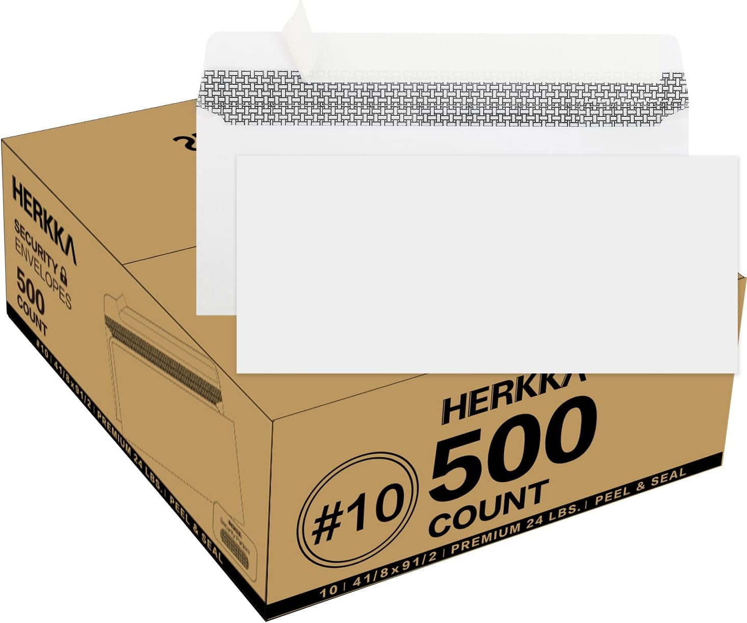 Security Self-Seal Envelopes, No.10 Windowless Bussiness Envelopes ...