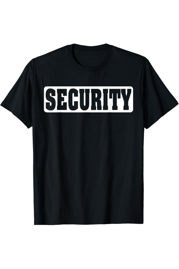 Security Shirt Kids Security Guard Costume Security Officer T-ShirtMen and women, Black T-shirt, size: Extra large S-4XL
