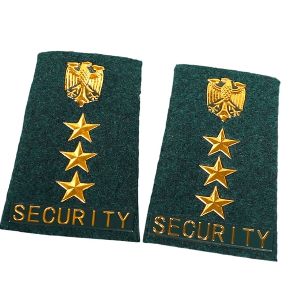 Security Shoulder Epaulette Patches Breathable Fabric Epaulets For Security Uniforms Decoration Clothing Accessories