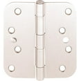 thumbnail image 1 of Stone Harbor Hardware Security Tab Hinge, 4 Inches, 5/8" Radius Corner, 2-Pack, Satin Nickel, 1 of 1