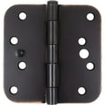 thumbnail image 1 of Stone Harbor Hardware Security Tab Hinge, 4 Inches, 5/8" Radius Corner, 2-Pack, Vintage Bronze, 1 of 2