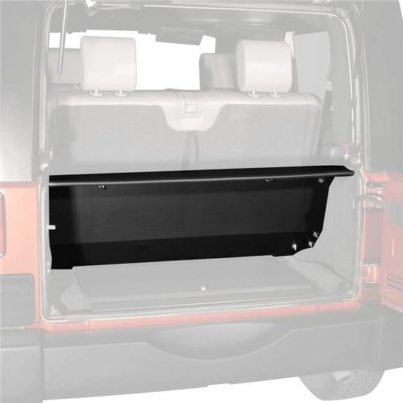 Security Tailgate Enclosure for 2007-2010 Jeep Wrangler - Black