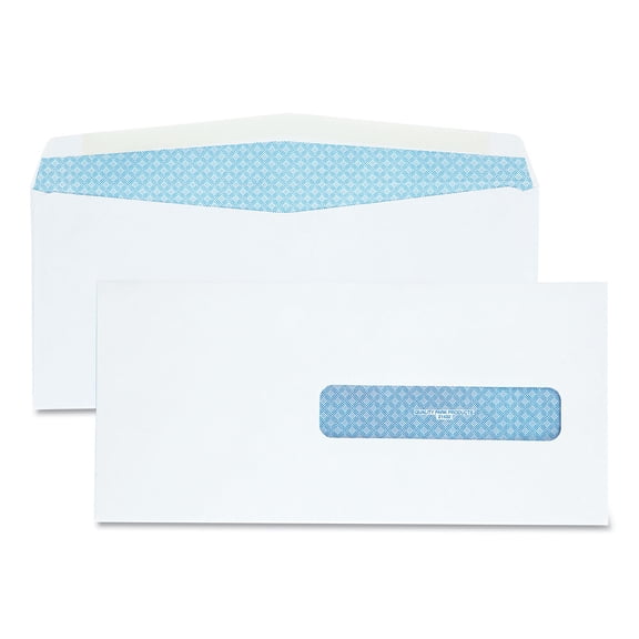 Security Tinted Insurance Claim Form Envelope, Address Window, Commercial Flap, Gummed Closure, 4.5 x 9.5, White, 500/Box | Bundle of 2 Boxes