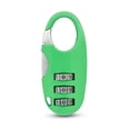 thumbnail image 1 of Security Tool Combination Lock Zinc alloy Backpack Zipper Lock 3 Digit Password Lock Dormitory Cabinet  Lock Luggage Padlock GREEN, 1 of 1