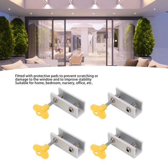 Security Window Locks, Vertical/Horizontal Sliding, Durable Aluminum Alloy, Reliable Protection